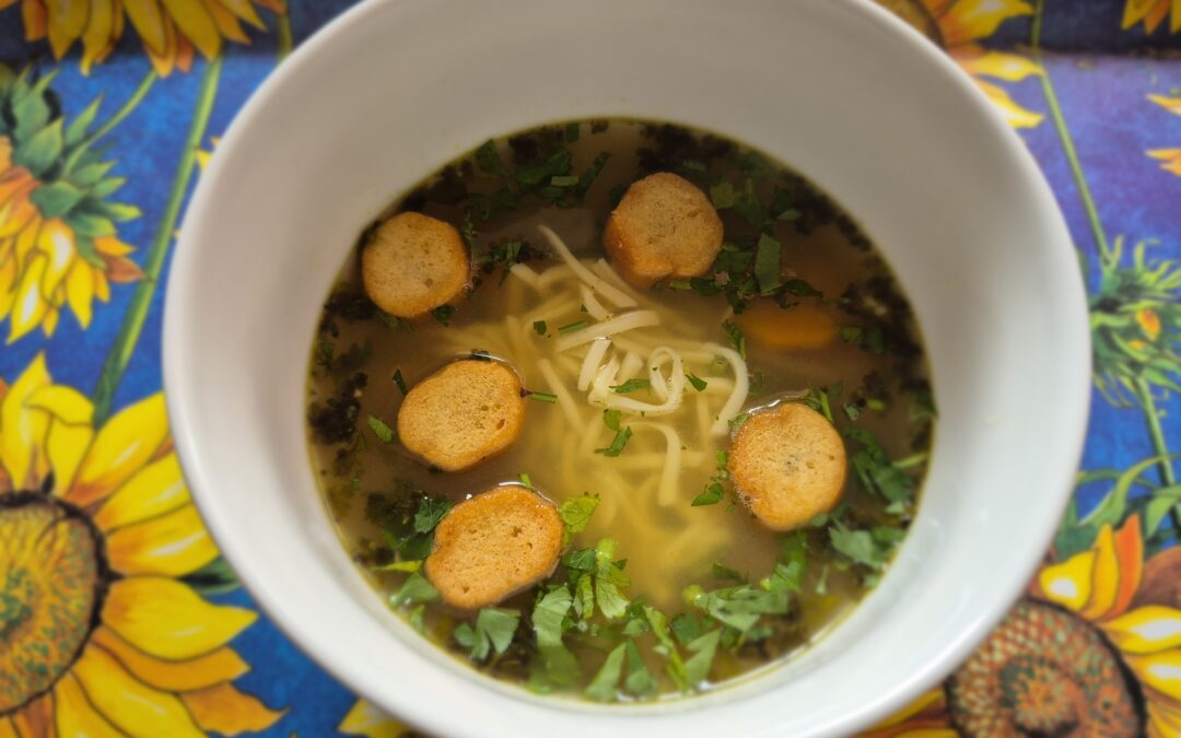 Česnečka – czeska zupa czosnkowa